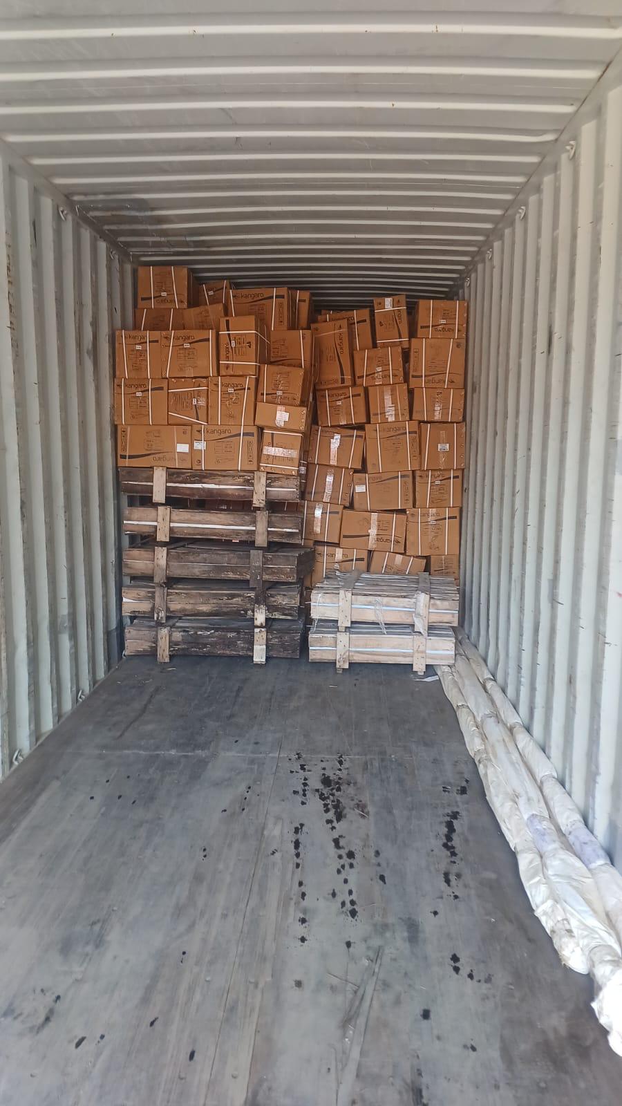 Cargo consolidation — packing and loading at Mumbai warehouse
